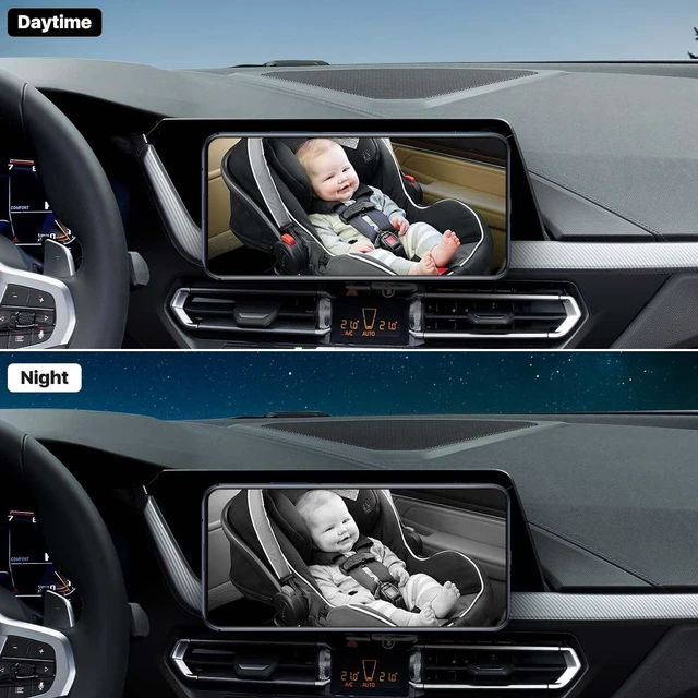 Alt view image 3 of 7 - WiFi Car Baby Camera with IR LEDs, Wireless to Monitor 720P HD Carseat Camera for iPhone iPad Android Smartphones Tablets