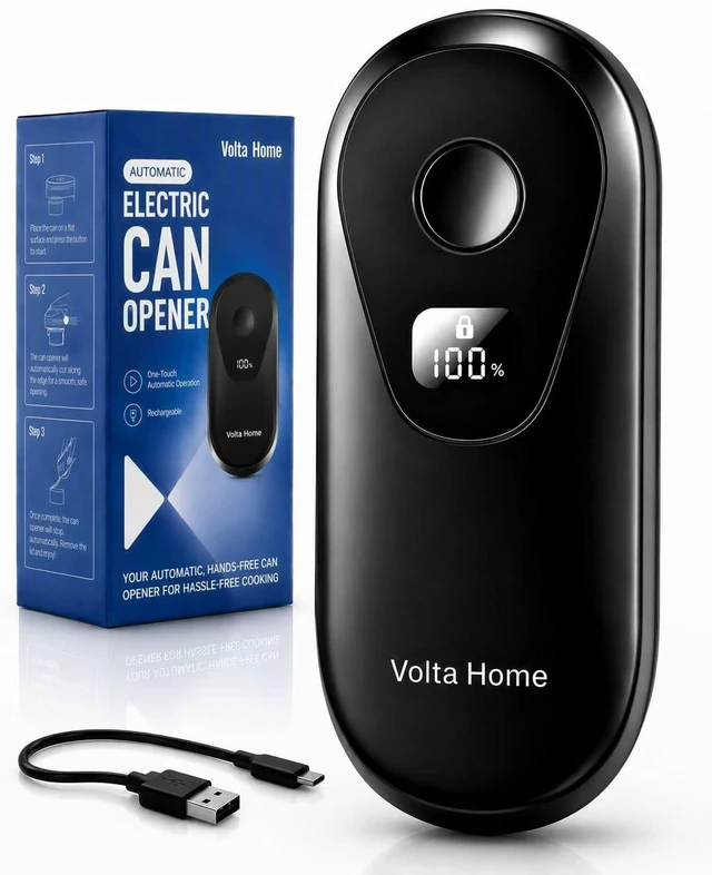 Main image of Electric Can Opener for Seniors, Arthritis & Weak Hands | Automatic Can Opener with Intelligent Auto Stop, Smooth Edge, LCD Battery Display, Child Lock, USB-C Rechargeable