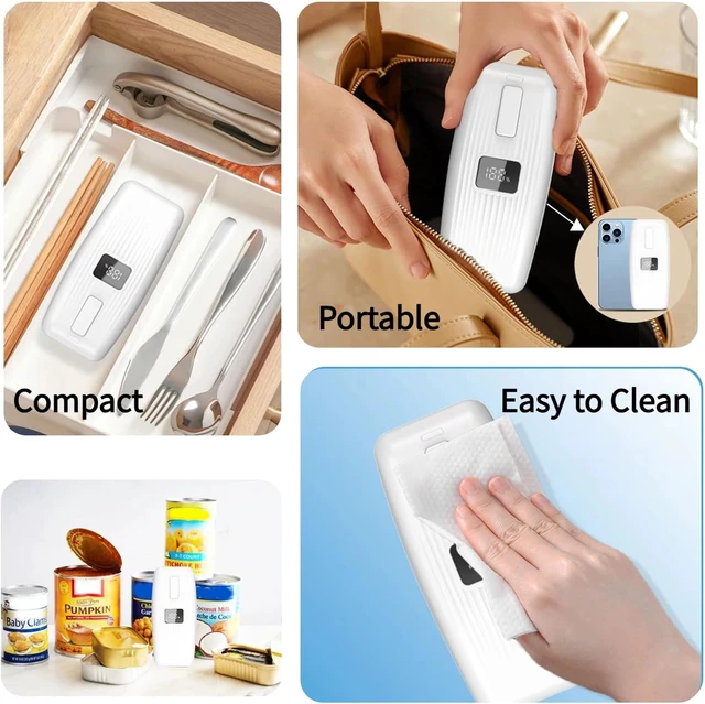 Alt view image 5 of 7 - Electric Can Opener with LED Display, Can Opener Electric for Seniors | One-Touch USB Rechargeable Battery Automatic Can Opener for Kitchen or Arthritis, Hands-Free, Smooth Edge, Compact, Cordless
