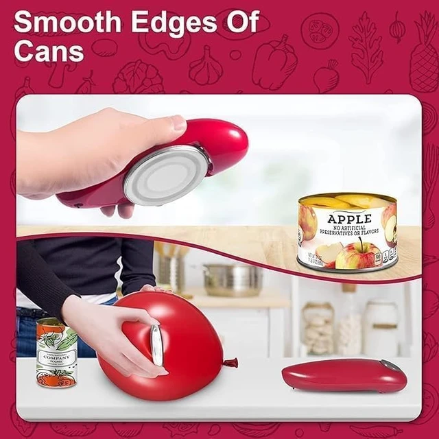 Alt view image 4 of 7 - Electric Can Opener - One Touch Battery Operated Automatic Can Opener with Smooth Edges, Hands-Free Design, Perfect for Any Size Can, Ideal Kitchen Gadget for Seniors and Arthritis Sufferers