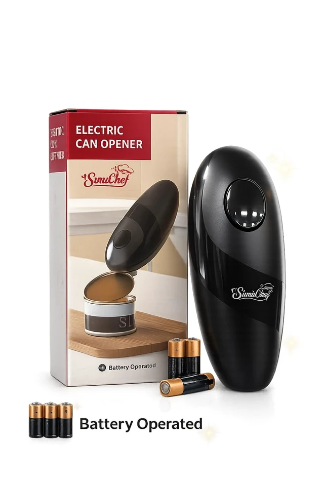 Alt view image 2 of 7 - Automatic Electric Can Opener, Electric Can Opener, One-Touch | Automatic Electric Can Opener