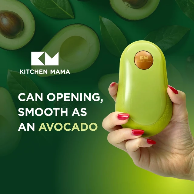 Alt view image 2 of 7 - One Touch Electric Can Opener, Avocado | Opens with One Button Press, Auto-Stop, Smooth Edge, Cordless, Battery Operated