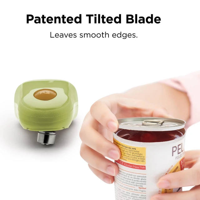 Alt view image 4 of 7 - One Touch Electric Can Opener, Avocado | Opens with One Button Press, Auto-Stop, Smooth Edge, Cordless, Battery Operated