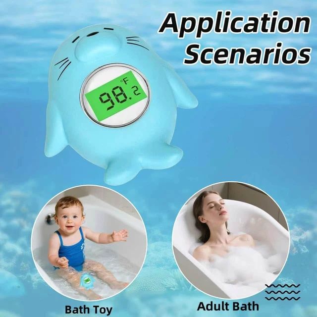 Alt view image 4 of 7 - Baby Bath Thermometer - Floating Digital with LED Safety Alert | FloatingBaby Bath ThermometerDigitalWater TemperatureMonitor3-Color LED AlertIP67 WaterproofBPA-FreeInfantGift