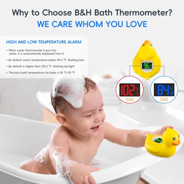 Alt view image 3 of 7 - Baby Bath Thermometer - USB Rechargeable (Classic Charging Duck) | Instant & Accurate Temperature Readings, Waterproof, Digital Water Temperature Monitor for Toddlers, Floating Toy for Newborn