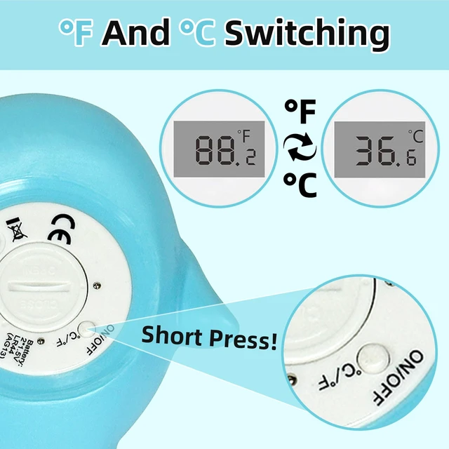 Alt view image 7 of 7 - Baby Bath Thermometer - Floating Digital with LED Safety Alert | FloatingBaby Bath ThermometerDigitalWater TemperatureMonitor3-Color LED AlertIP67 WaterproofBPA-FreeInfantGift