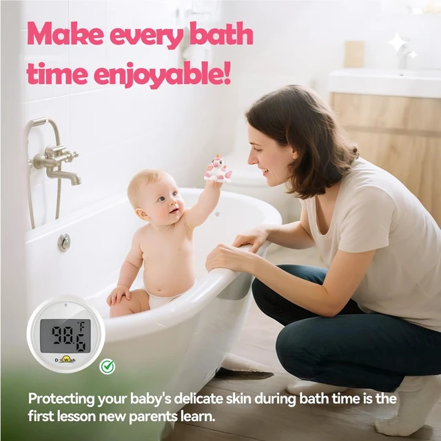 Alt view image 2 of 7 - Baby Bath Thermometer Newborn Digital Unicorn Baby Bath Temperature Thermometer for Infant Bathtub Water Floating Rubber Toy WP01