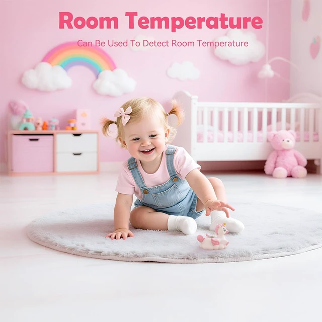Alt view image 5 of 7 - Baby Bath Thermometer Newborn Digital Unicorn Baby Bath Temperature Thermometer for Infant Bathtub Water Floating Rubber Toy WP01