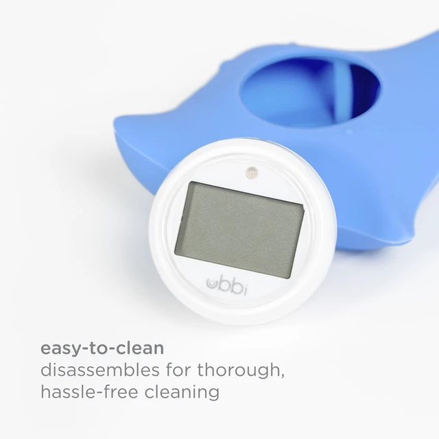 Alt view image 5 of 7 - Stingray Baby Bath Thermometer for Newborns & Infants | Accurate and Instant High and Low Digital Reads, Floating Silicone Safety Thermometer, Newborn Registry Must Haves, Blue