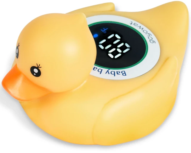 Main image of Baby Bath Thermometer Water Temp Safety for Bathtub,Room Essential Duck Toy Tub Temperature LED Display,Color Warn,Newborn&Infants Water Temp Safe 2-in1 Bath floating Toy for Kids