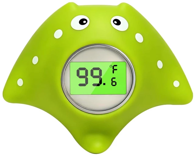 Main image of Floating Baby Bath Thermometer for Bathtub, Manta Ray Shaped Digital Water Temperature Thermometer Baby Safety with Large Easy-Read LCD Display, ±1 Accuracy, Baby Bath Essentials