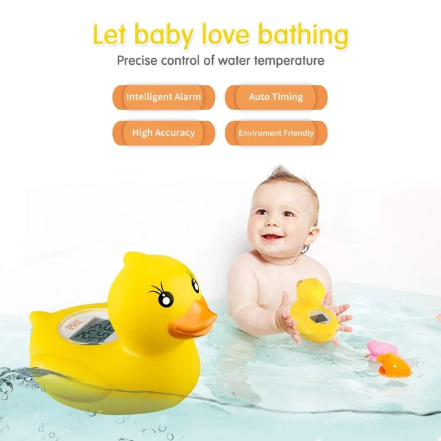 Alt view image 2 of 7 - Baby Bath Thermometer, Safety Water Temperature Monitor, Lady Duck | Digital Water & Room Thermometer, Bath Timer, Infant Floating Toy, Hot Cold Color Alert, Accurately, Baby Bath Essentials