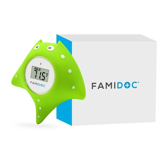 Alt view image 7 of 7 - Baby Bath Thermometer with Room Thermometer FDTH-V0-22 New Upgraded Sensor Technology for Baby Health Bath Tub Water Temperature Floating Toy (Green)