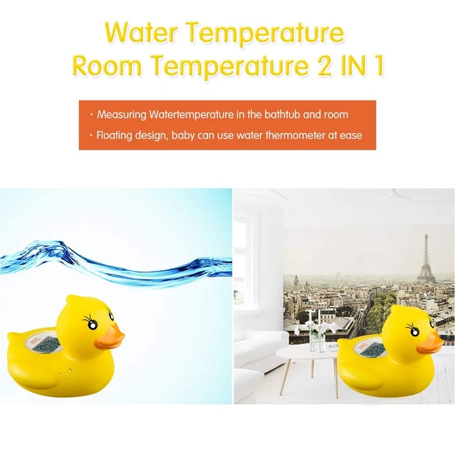 Alt view image 4 of 7 - Baby Bath Thermometer, Safety Water Temperature Monitor, Lady Duck | Digital Water & Room Thermometer, Bath Timer, Infant Floating Toy, Hot Cold Color Alert, Accurately, Baby Bath Essentials
