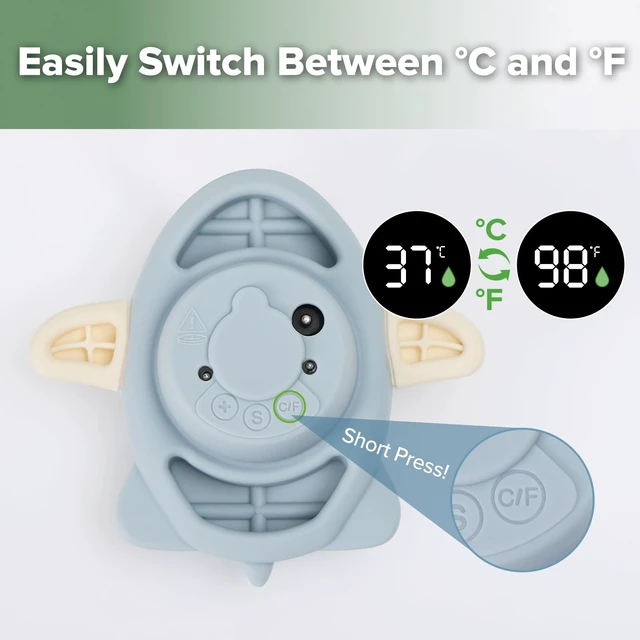 Alt view image 6 of 7 - Silicone Baby Bath Thermometer Water Temperature Thermometer for Baby Safety, Floating Infant Bath tub Temp Thermometer for Newborns & Toddlers-Jet
