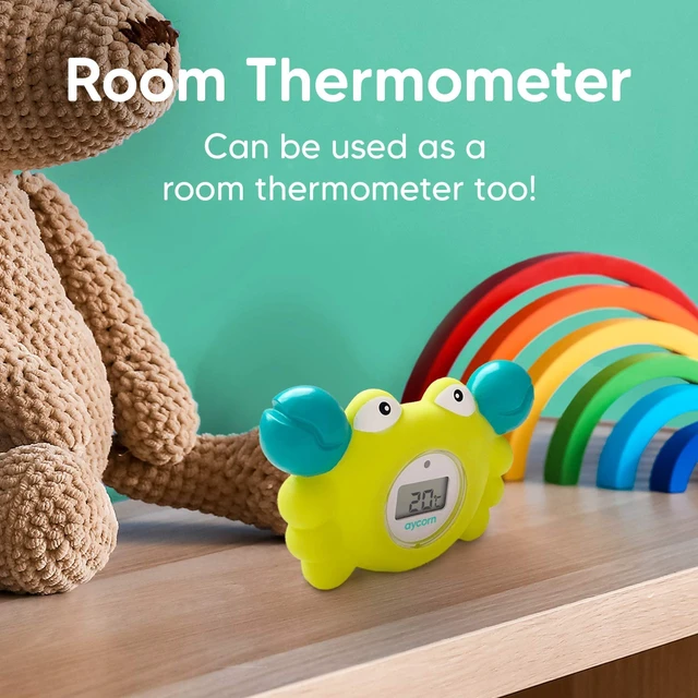Alt view image 6 of 7 - Digital Baby Bath & Room Thermometer - Fahrenheit with LED Display & Temperature Warning - Infant Baby Bath Toys Floating Toy Thermometer