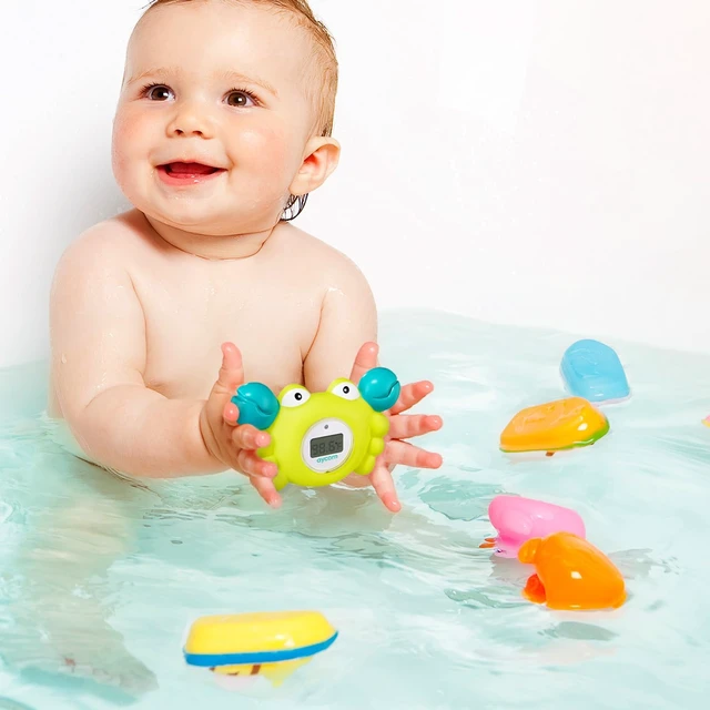 Alt view image 7 of 7 - Digital Baby Bath & Room Thermometer - Fahrenheit with LED Display & Temperature Warning - Infant Baby Bath Toys Floating Toy Thermometer
