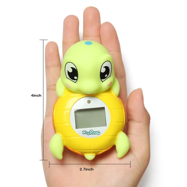 Alt view image 7 of 7 - Backstroke Sea Turtle Baby Bath Thermometer,The Infant Baby Bath Floating Toy Safety Temperature Water Thermometer, BPA Free, New Baby Essentials