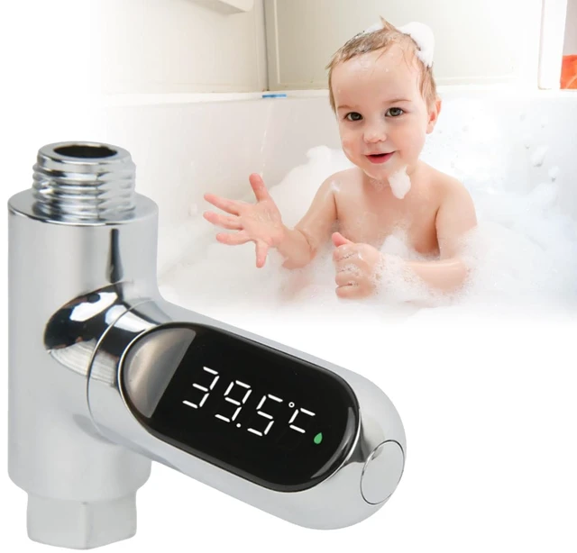 Main image of Shower Temperature Instant-Read Thermometer Display Shower Timer 360°Rotating Screen Led Water New Type Digital Gauge for Baby Kids Home Bathroom Kitchen