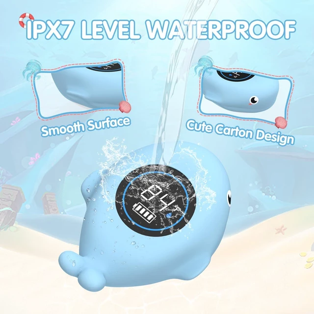 Alt view image 6 of 7 - Rechargeable Baby Bath Thermometer Digital Water Thermometer with Safe Temperature Alert, Fast & Accurate Reading for Newborn Infant Toddler, Floating Bath Toy