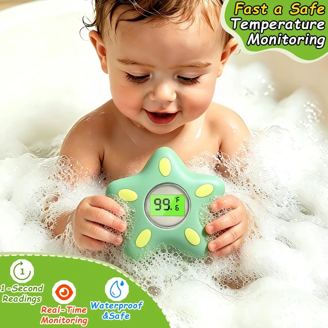 Alt view image 4 of 7 - Digital Baby Bath Thermometer for Infants Newborn Toddler, Digital Floating Water Temperature Monitor Baby Safety with Instant Accurate Reading for Bathtub, °F/°C, Auto On/Off, Battery Included