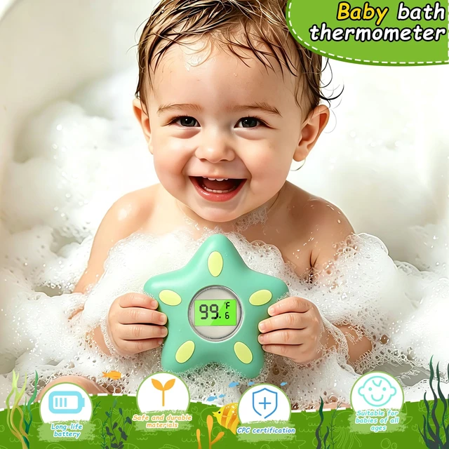 Alt view image 5 of 7 - Digital Baby Bath Thermometer for Infants Newborn Toddler, Digital Floating Water Temperature Monitor Baby Safety with Instant Accurate Reading for Bathtub, °F/°C, Auto On/Off, Battery Included