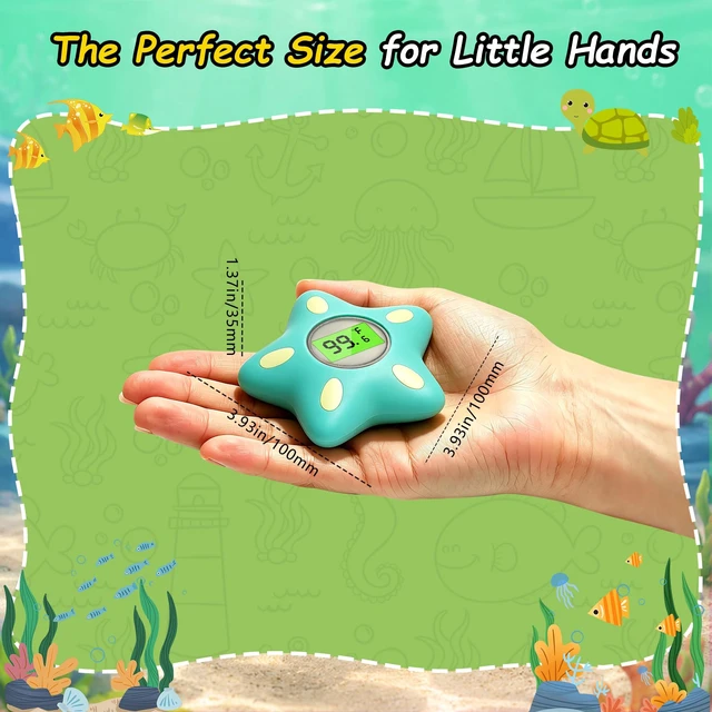 Alt view image 6 of 7 - Digital Baby Bath Thermometer for Infants Newborn Toddler, Digital Floating Water Temperature Monitor Baby Safety with Instant Accurate Reading for Bathtub, °F/°C, Auto On/Off, Battery Included