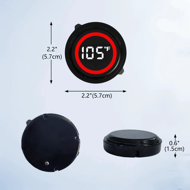Alt view image 5 of 5 - 2 Pack Waterproof Floating Water Thermometer for Ice Bath, Swimming Pool, Bathtub (Non-Rechargeable)
