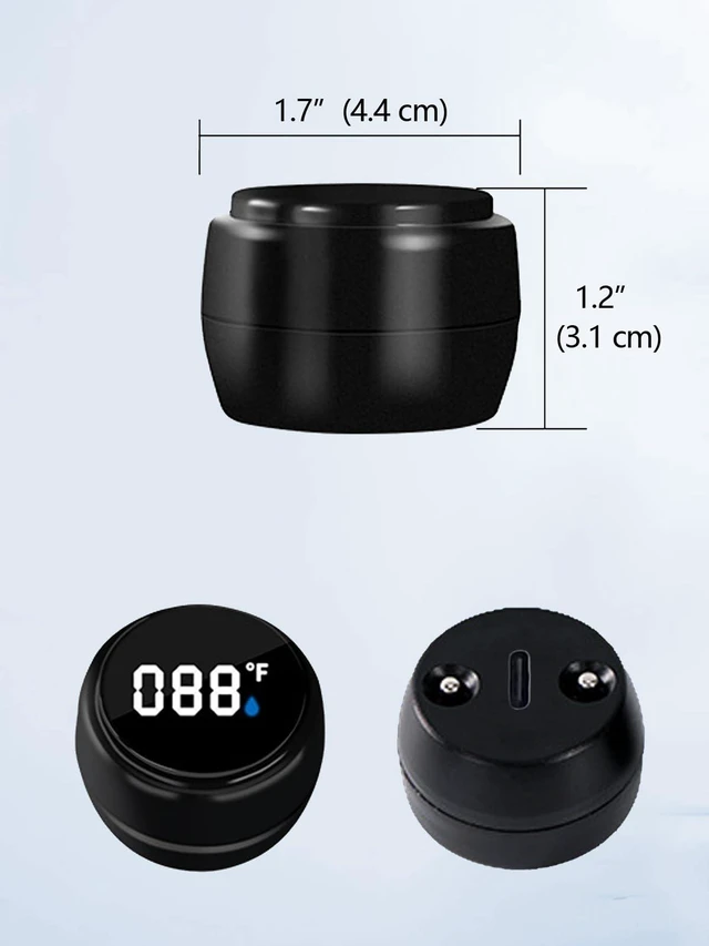 Alt view image 5 of 6 - 2 Pack Digital Bath Thermometer for Bathtub, Rechargeable Waterproof Floating Water Thermometer for Ice Bath, Pool