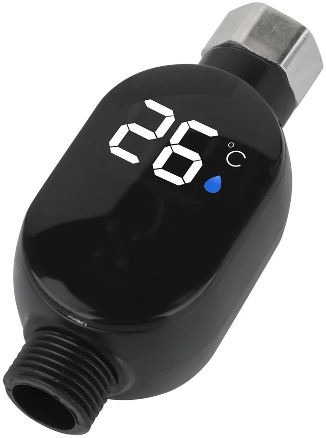 Main image of Shower Thermometer,Smart Instant Read Bath Water Thermometer | No battery required,Water flow temperature auto display