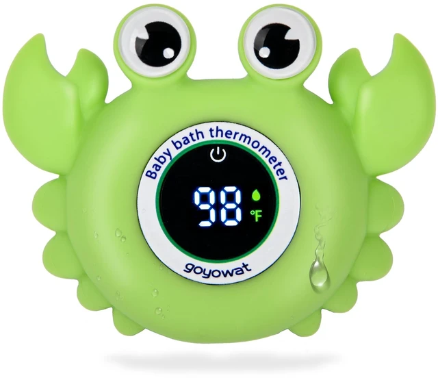 Main image of Baby Bath Thermometer Water Temp Safety for Bathtub,Room Essential Crab Toy | Tub Temperature LED Display,Color Warn Newborn&Infants Water Temp Safe 2-in1 Bath floating Toy for Kids