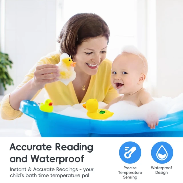 Alt view image 5 of 7 - Baby Bath Thermometer - USB Rechargeable (Baby Duck) | Instant & Accurate Temperature Readings, Waterproof, Digital Water Temperature Monitor for Toddlers, Floating Toy for Newborn