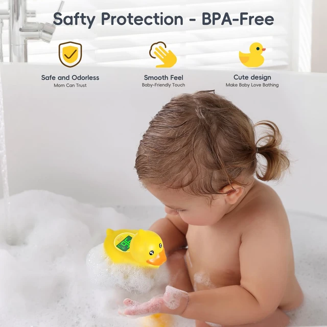 Alt view image 6 of 7 - Baby Bath Thermometer - USB Rechargeable (Baby Duck) | Instant & Accurate Temperature Readings, Waterproof, Digital Water Temperature Monitor for Toddlers, Floating Toy for Newborn