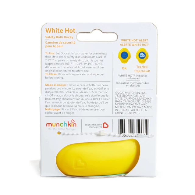 Alt view image 7 of 7 - White Hot® Safety Bath Ducky Toy, Yellow