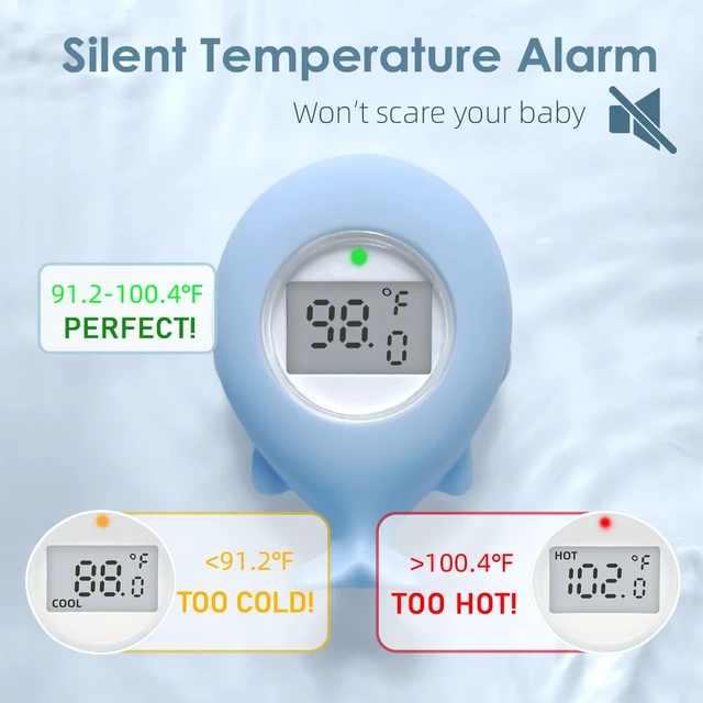 Alt view image 3 of 6 - Baby Bath Tub Thermometer for Infant, Bathtub Water Temperature Room Thermometer, Safety Floating Bathing Toy, Newborn Essentials, Gifts for Moms Infant - New Upgraded Waterproof