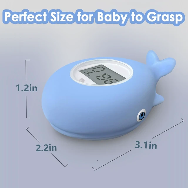 Alt view image 6 of 6 - Baby Bath Tub Thermometer for Infant, Bathtub Water Temperature Room Thermometer, Safety Floating Bathing Toy, Newborn Essentials, Gifts for Moms Infant - New Upgraded Waterproof