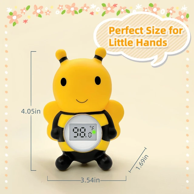 Alt view image 6 of 6 - Baby Bath Thermometer Floating Toy - CPC Certified | IP68 Waterproof Water Temperature Thermometer for Bathtub, Tub Toy Gift for Newborn Baby Shower, Infants, Toddlers, Kids (Bee)