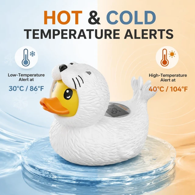 Alt view image 2 of 7 - Baby Bath Thermometer Baby Safety for Temperature Measure High Accuracy | High Precision, Long Battery Life, Highly Waterproof