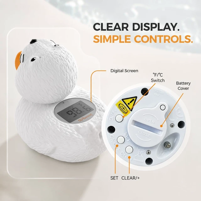 Alt view image 4 of 7 - Baby Bath Thermometer Baby Safety for Temperature Measure High Accuracy | High Precision, Long Battery Life, Highly Waterproof