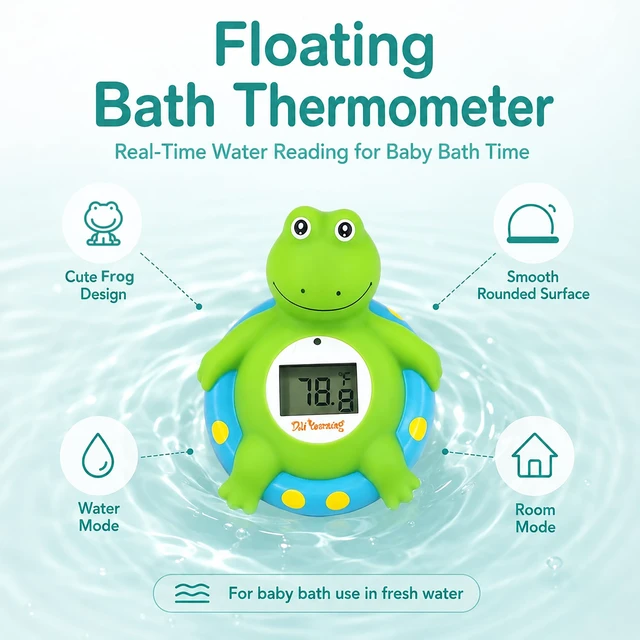 Alt view image 3 of 7 - Baby Bath Thermometer Baby Safety Water Thermometer for Kids | ±1 Accuracy; Long Battery Life; BPA-Free; Rapid Response