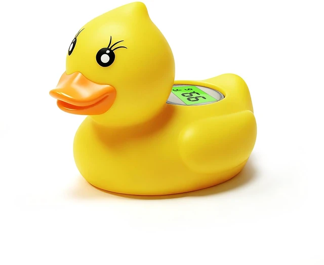 Main image of Baby Bath Thermometer Cute Yellow Duck Floating Digital Water Temperature Monitor with Instant Accurate Reading, Auto On/Off, BPA-Free & Waterproof, Essential Safety Toy for Newborn