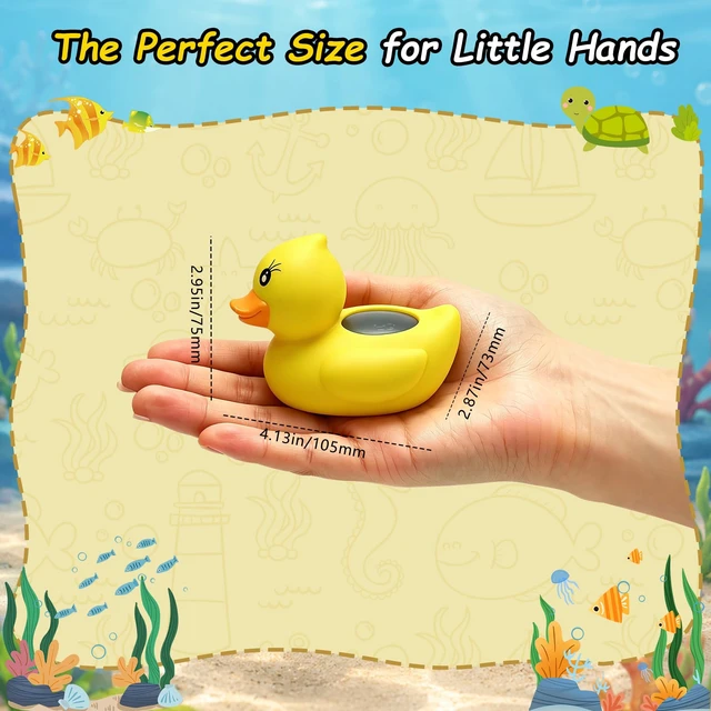 Alt view image 6 of 7 - Baby Bath Thermometer Cute Yellow Duck Floating Digital Water Temperature Monitor with Instant Accurate Reading, Auto On/Off, BPA-Free & Waterproof, Essential Safety Toy for Newborn