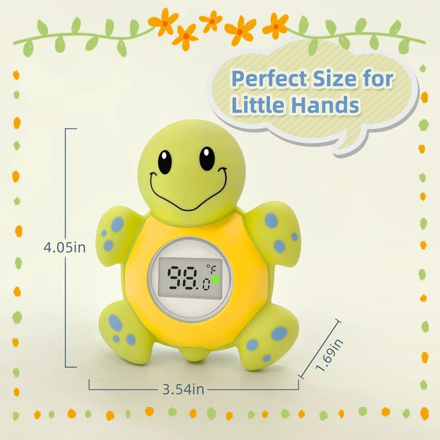 Alt view image 6 of 6 - Baby Bath Thermometer Floating Toy, Baby Safety Tub Temperature Water Thermometer, Bathing Toy for Swimming Pool - Kid Toddler Baby Essentials for Newborn, Baby Shower Gifts for Mom (Turtle)