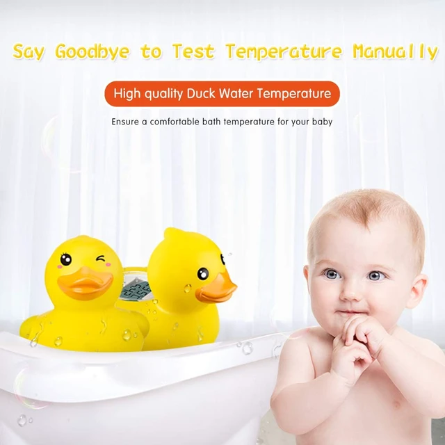 Alt view image 6 of 7 - Baby Bath Thermometer, Safety Water Temperature Monitor, Glasses Duck | Digital Water & Room Thermometer, Bath Timer, Infant Floating Toy, Hot Cold Color Alert, Accurately, Baby Bath Essentials