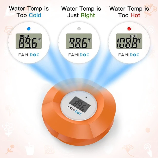 Alt view image 5 of 7 - Baby Bath Thermometer Floating Toy Bath Tub Thermometers, Flower