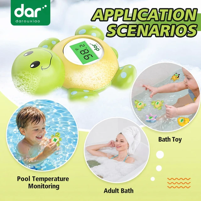 Alt view image 4 of 7 - Baby Bath Thermometer for Tub,Floating Digital Water Temperature Thermometer with Instant Accurate Reading,3-Color Safety Light,Auto On/Off for Newborn,Infant & Toddler