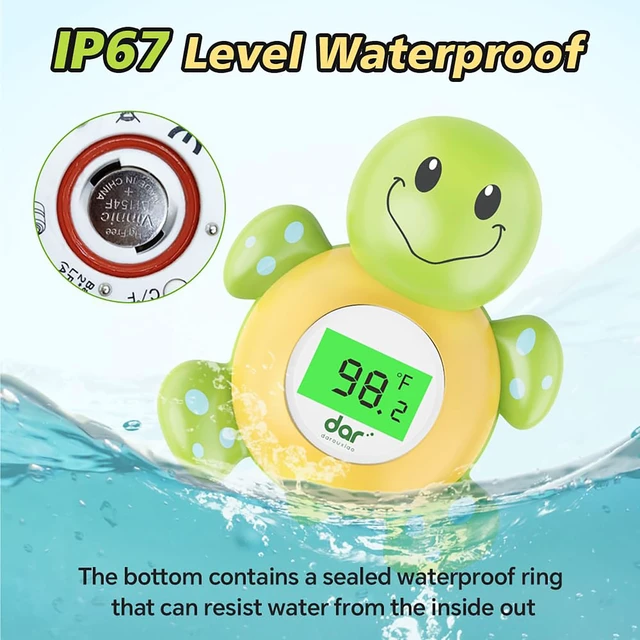 Alt view image 7 of 7 - Baby Bath Thermometer for Tub,Floating Digital Water Temperature Thermometer with Instant Accurate Reading,3-Color Safety Light,Auto On/Off for Newborn,Infant & Toddler
