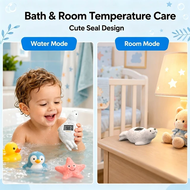 Alt view image 4 of 7 - Baby Bath Thermometer Baby Safety Water Thermometer for Kids | ±1 Accuracy; Long Battery Life; BPA-Free; Rapid Response