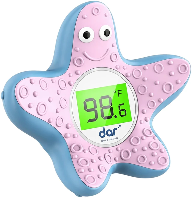 Main image of Baby Bath Thermometer for Tub,Floating Digital Water Temperature Thermometer with Instant Accurate Reading,3-Color Safety Light,Auto On/Off for Newborn,Infant & ToddlerStarfish