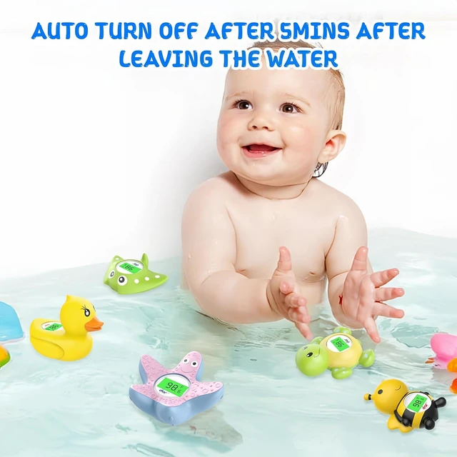 Alt view image 4 of 7 - Baby Bath Thermometer for Tub,Floating Digital Water Temperature Thermometer with Instant Accurate Reading,3-Color Safety Light,Auto On/Off for Newborn,Infant & ToddlerStarfish